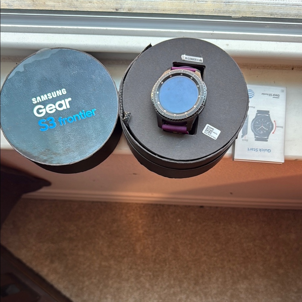 Samsung Purple Smartwatch Sleek Design